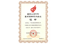 國家火炬計劃重點高新技術企業證書